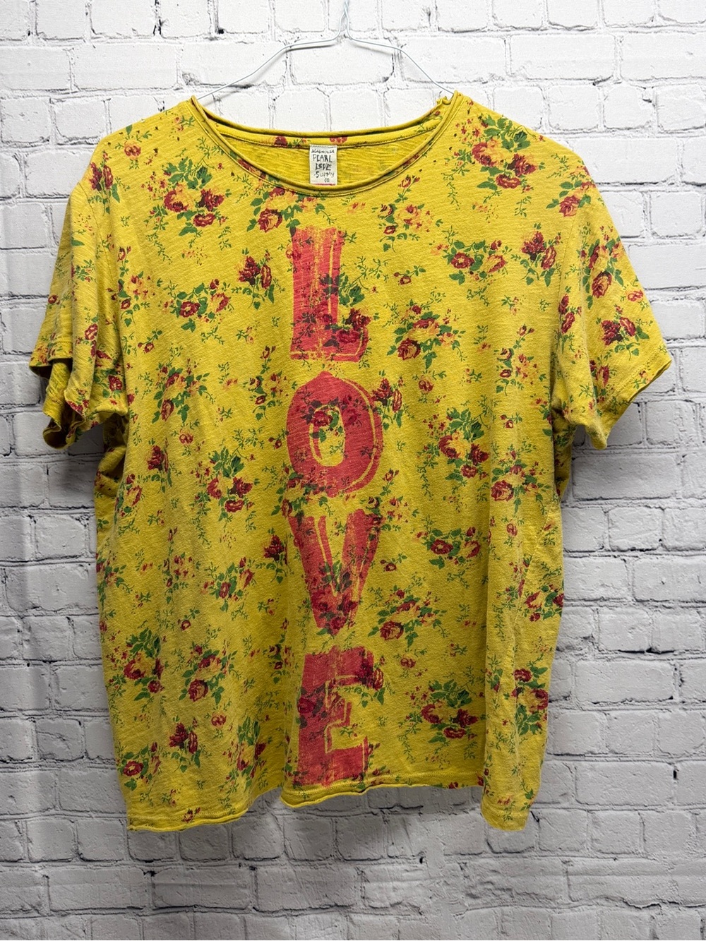 Magnolia Pearl Yellow Floral 'LOVE' Tee